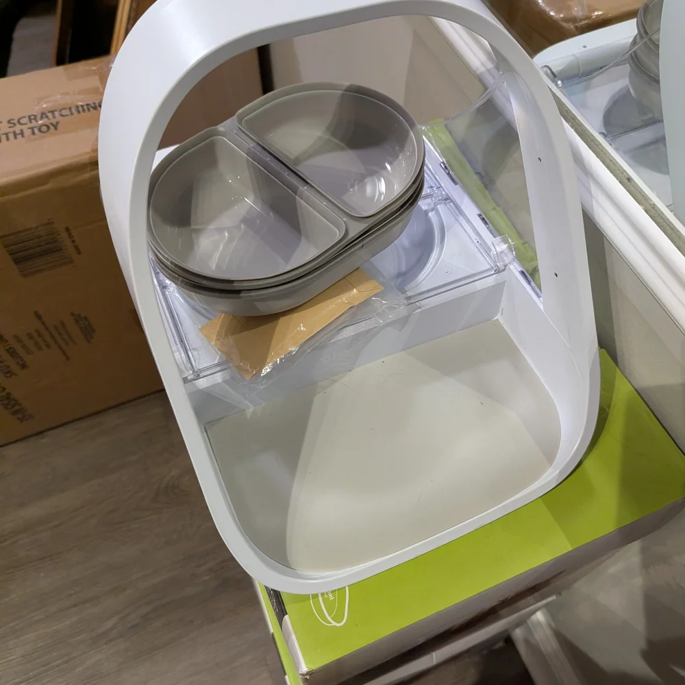 Microchip Pet Feeder - White